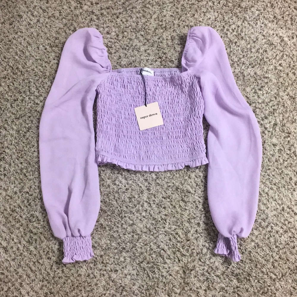Superdown smocked Top NWT